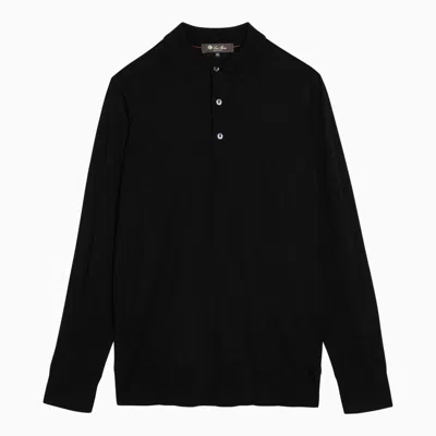 Shop Loro Piana Polo Shirt In Black