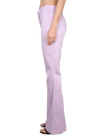 Shop Magda Butrym Lyocell Pants In Lilac
