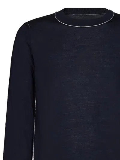 Shop Maison Margiela ''work In Progress'' Sweater In Blue