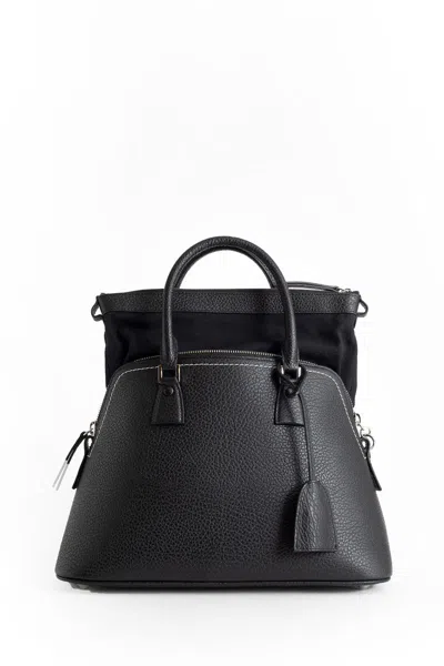 Shop Maison Margiela Top Handle Bags In Black