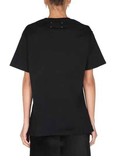 Shop Maison Margiela Crew Neck T-shirt In Black