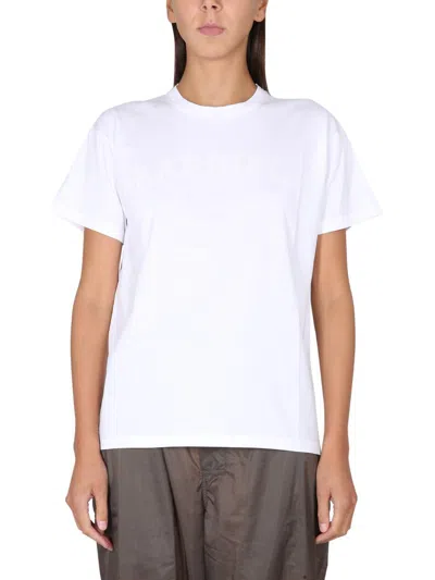 Shop Maison Margiela Crewneck T-shirt In White