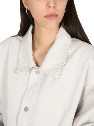 Shop Maison Margiela Denim Jacket Unisex In White