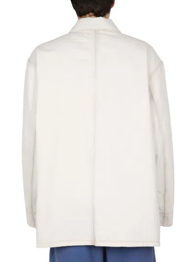 Shop Maison Margiela Denim Jacket Unisex In White