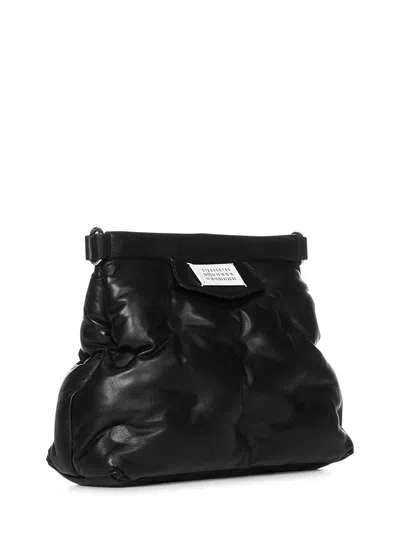 Shop Maison Margiela Glam Slam Classique Small Shoulder Bag In Black
