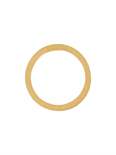 Shop Maison Margiela Logo Ring In Gold
