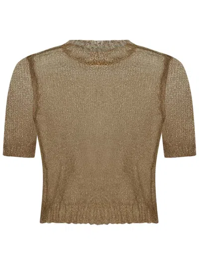 Shop Maison Margiela Sweater In Golden