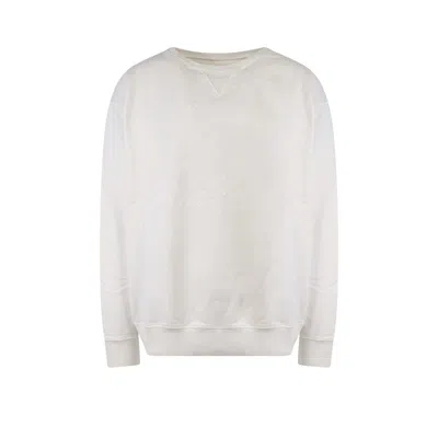 Shop Maison Margiela Sweatshirt In White