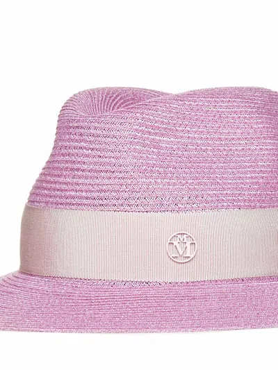 Shop Maison Michel Virginie Hat In Pink