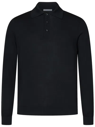 Shop Malo Polo Shirt In Black
