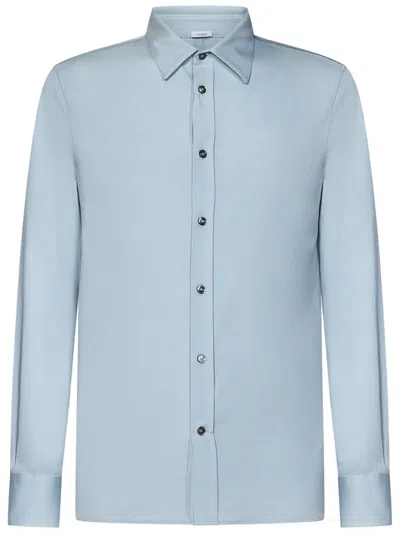 Shop Malo Shirt In Clear Blue