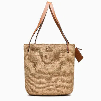 Shop Manebi Manebí Brown Basket Bag In And In Beige