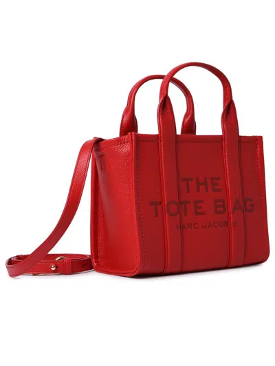Shop Marc Jacobs Borsa The Mini Tote Pelle In Red