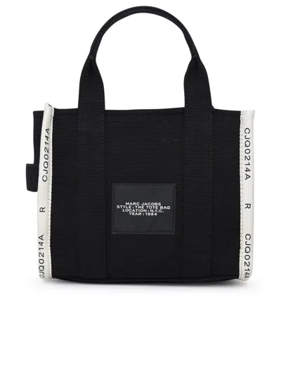 Marc Jacobs Mini Cotton Jacquard Bag In Black