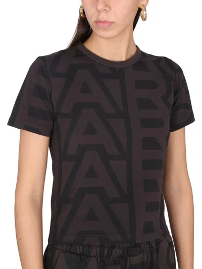 Shop Marc Jacobs Monogram T-shirt In Black
