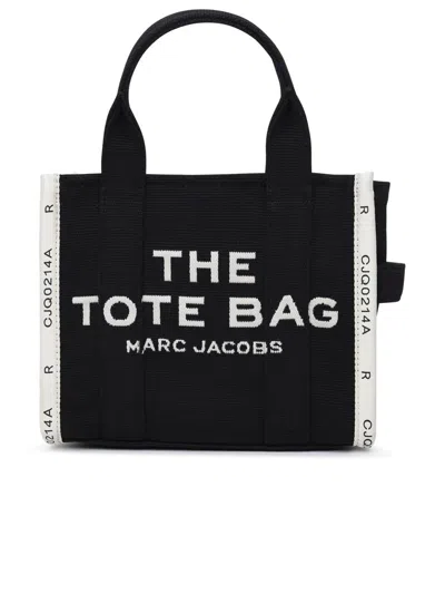 Shop Marc Jacobs Small Cotton Jacquard Bag In Black