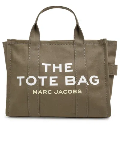 Shop Marc Jacobs Small Cotton Tote Bag In Green