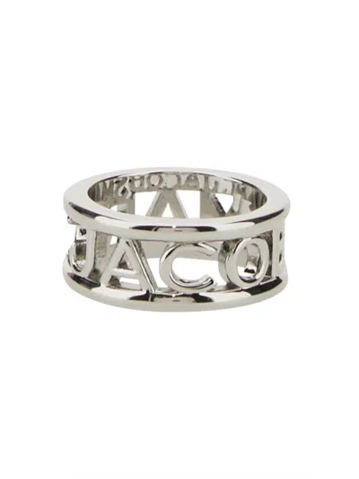 Shop Marc Jacobs The Monogram Ring In Silver
