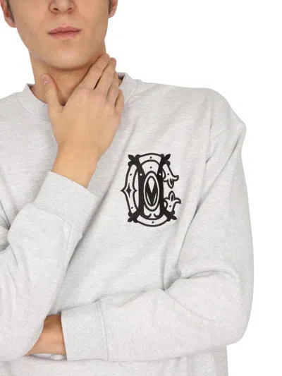 Shop Marcelo Burlon County Of Milan "monogram" Sweatshirt In White