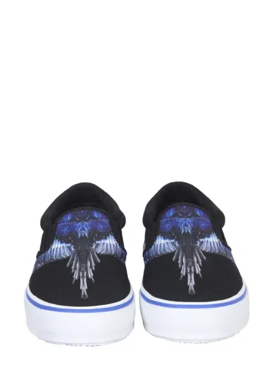 Shop Marcelo Burlon County Of Milan Vulcanized Slip-ons In Black