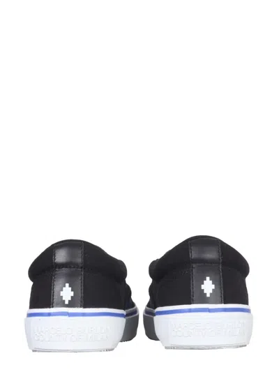 Shop Marcelo Burlon County Of Milan Vulcanized Slip-ons In Black