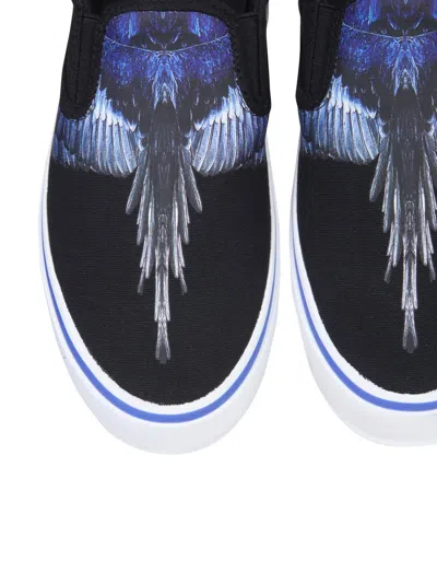 Shop Marcelo Burlon County Of Milan Vulcanized Slip-ons In Black