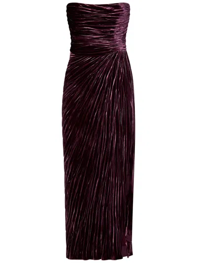 Shop Maria Lucia Hohan Janette Midi Dress In Purple