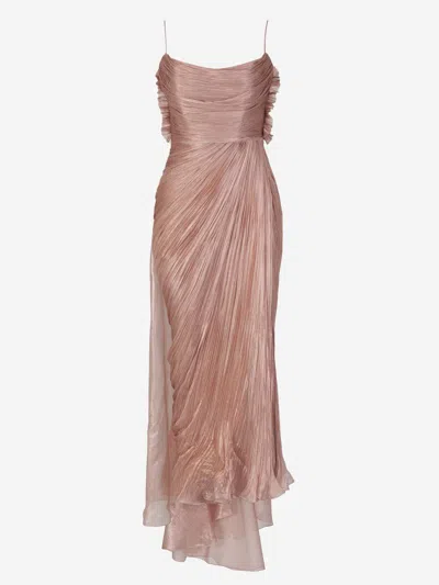 Shop Maria Lucia Hohan Siona Maxi Dress In Old Pink