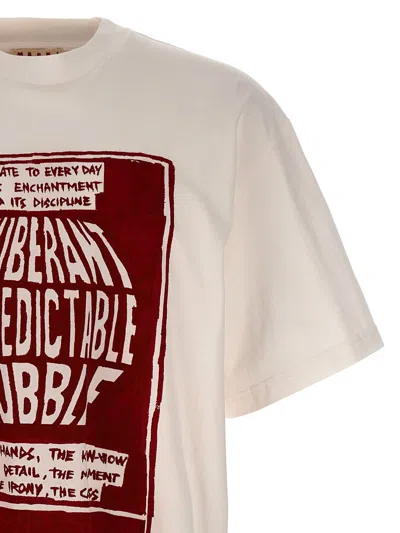 Shop Marni 'bubble' T-shirt In White