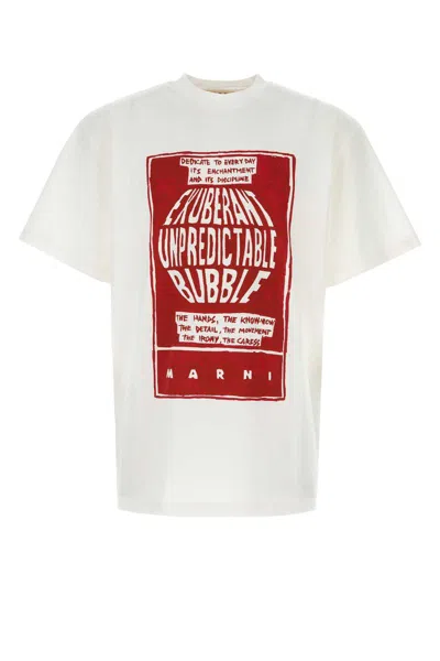 Shop Marni 'bubble' T-shirt In White