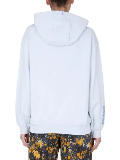 Shop Mcq By Alexander Mcqueen Mcq "albion" Hooded Sweatshirt In Baby Blue