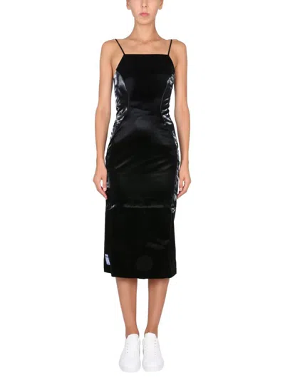 Shop Mcq By Alexander Mcqueen Mcq Slim Fit Dress In Black