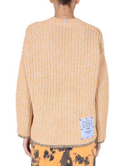 Shop Mcq By Alexander Mcqueen Mcq V-neck Sweater In Orange