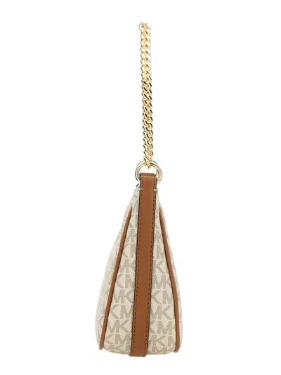 Shop Michael Kors Jet Set Charm Small Shoulder Bag In Ivory