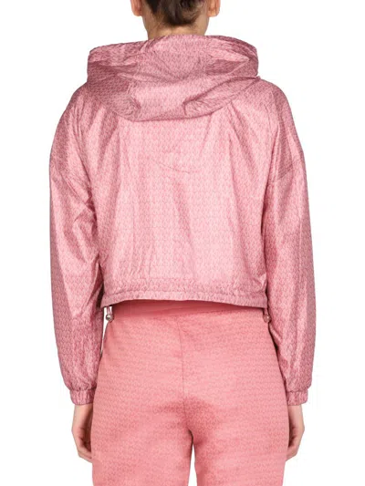 Shop Michael Kors Logo Sweatshirt In Pink