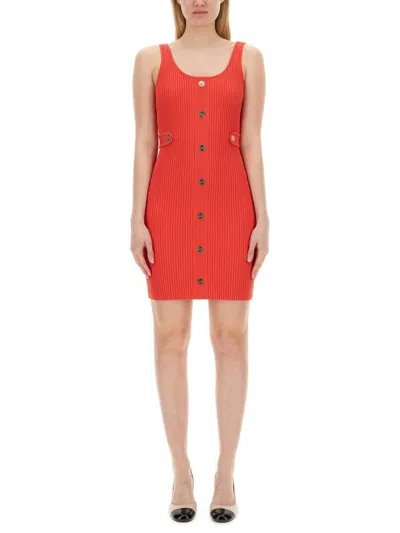 Shop Michael Kors Mini Dress In Red