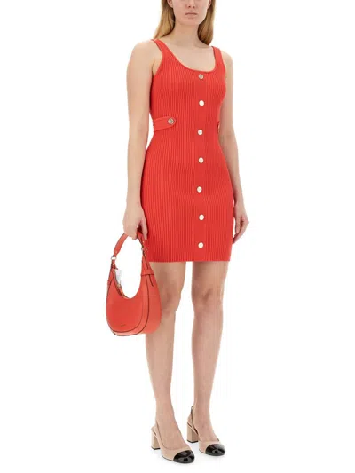 Shop Michael Kors Mini Dress In Red