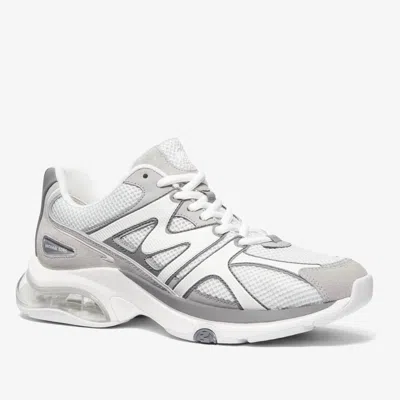 Shop Michael Kors Sneakers In Gray/white