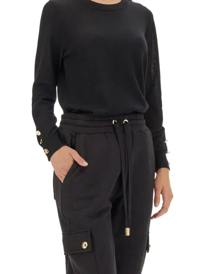 Shop Michael Kors Wool Jersey. In Black