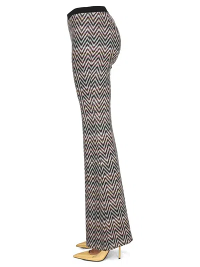 Shop Missoni Pants With Logo In Multicolour