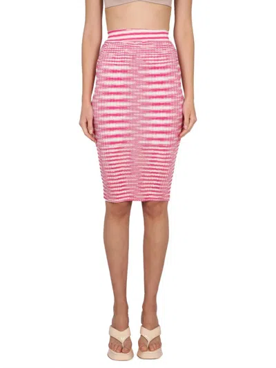 Shop Missoni Tube Skirt In Pink