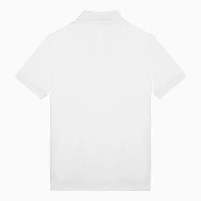Shop Moncler Polo Shirt With Logo In White
