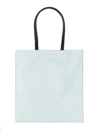 Shop Moschino Hawaiian Print Tote Bag In Azure