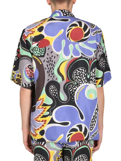 Shop Moschino Psychedelic Print Shirt In Multicolour