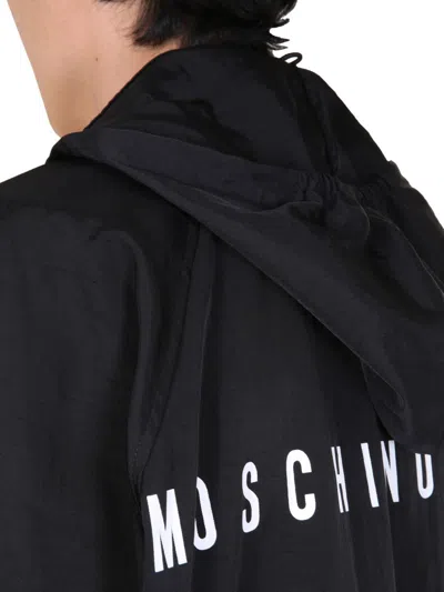 Shop Moschino Wind Jacket In Black