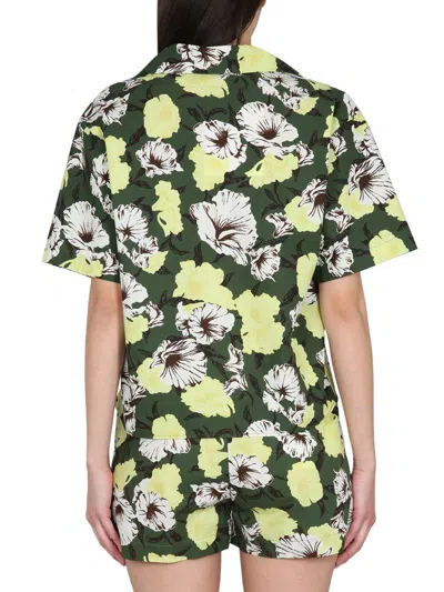 Shop Msgm Floral Print Shirt In Multicolour