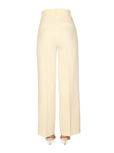 Shop Nanushka Straight Tailored Pants In White