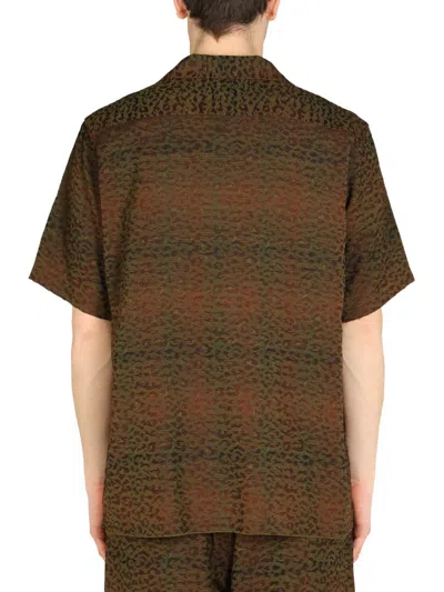 Needles Animalier Print Shirt In Brown