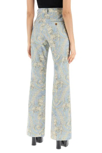 Shop Vivienne Westwood On Rayon Pants In Celeste
