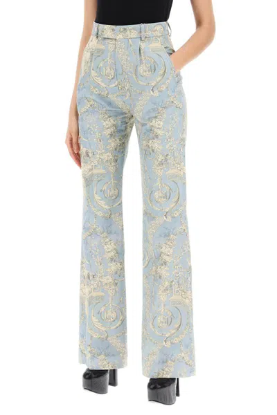 Shop Vivienne Westwood On Rayon Pants In Celeste